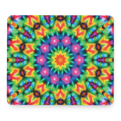 Rainbow Kaleidoscope Print Mouse Pad