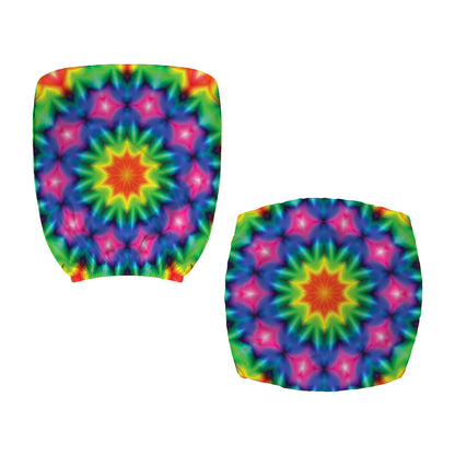 Rainbow Kaleidoscope Print Office Chair Cover