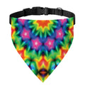 Rainbow Kaleidoscope Print Over The Collar Dog Bandana
