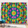 Rainbow Kaleidoscope Print Pencil Pleat Curtains