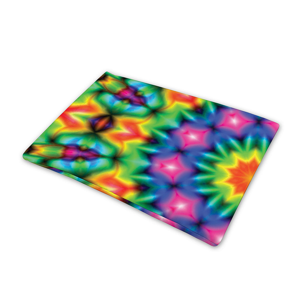 Rainbow Kaleidoscope Print Pet Cooling Mat Cover