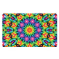 Rainbow Kaleidoscope Print Polyester Doormat