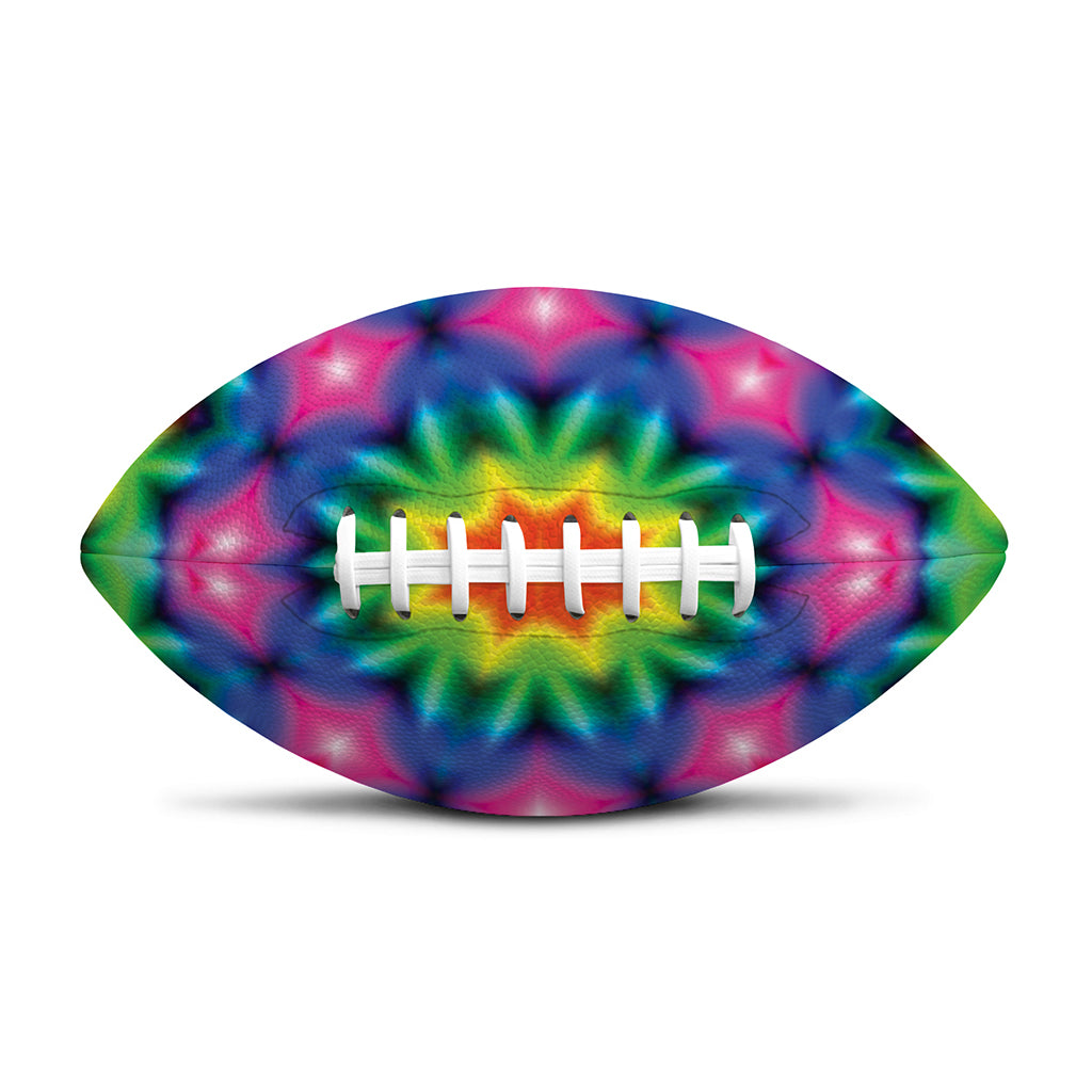 Rainbow Kaleidoscope Print Rugby Ball