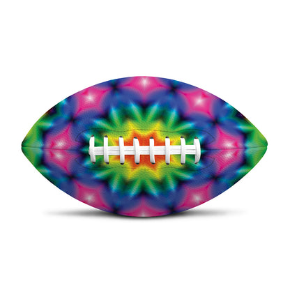 Rainbow Kaleidoscope Print Rugby Ball