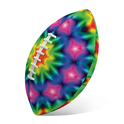 Rainbow Kaleidoscope Print Rugby Ball