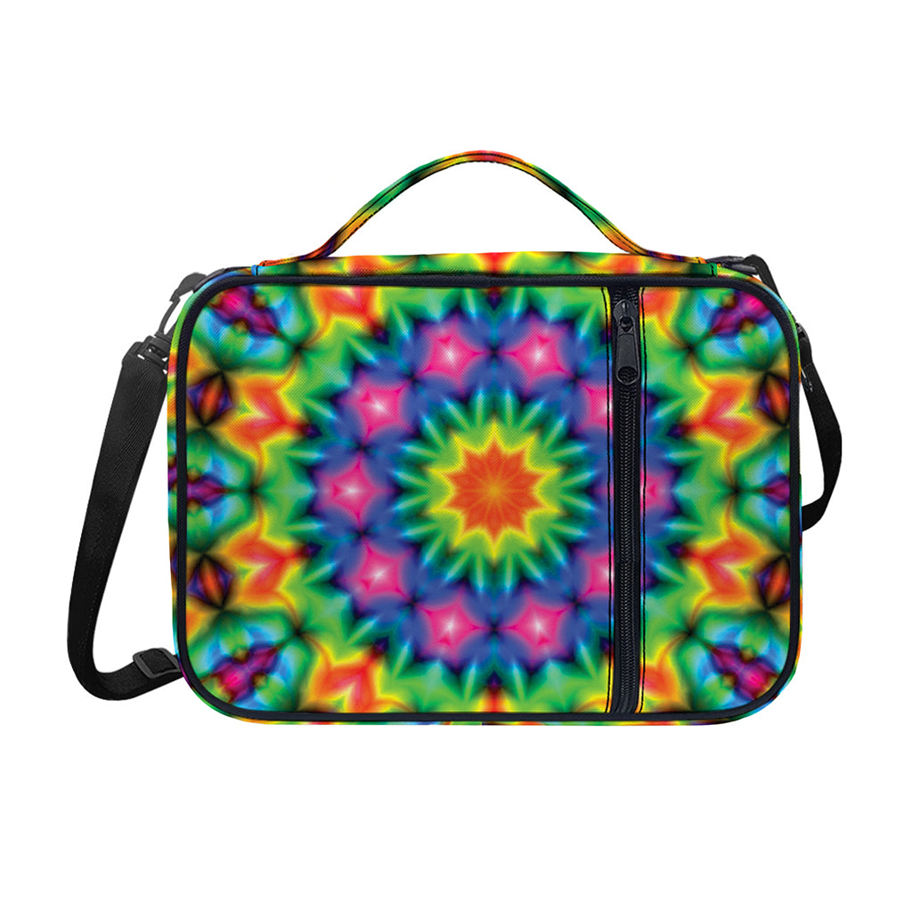 Rainbow Kaleidoscope Print Shoulder Strap Bible Bag