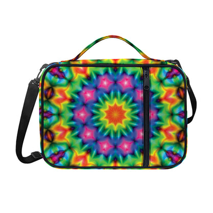 Rainbow Kaleidoscope Print Shoulder Strap Bible Bag
