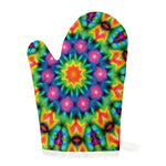 Rainbow Kaleidoscope Print Single Oven Mitt