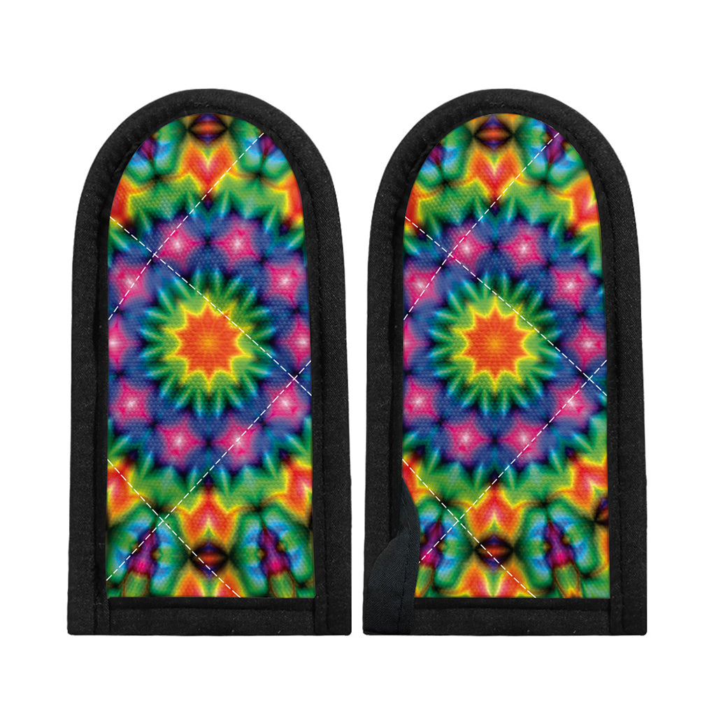 Rainbow Kaleidoscope Print Skillet Handle Cover