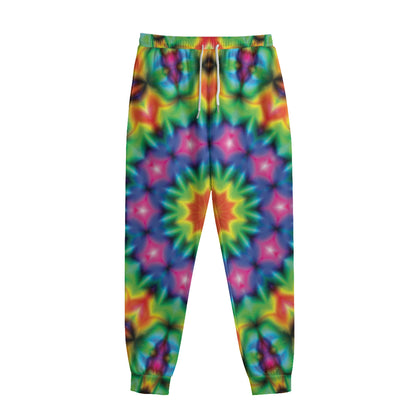 Rainbow Kaleidoscope Print Sweatpants