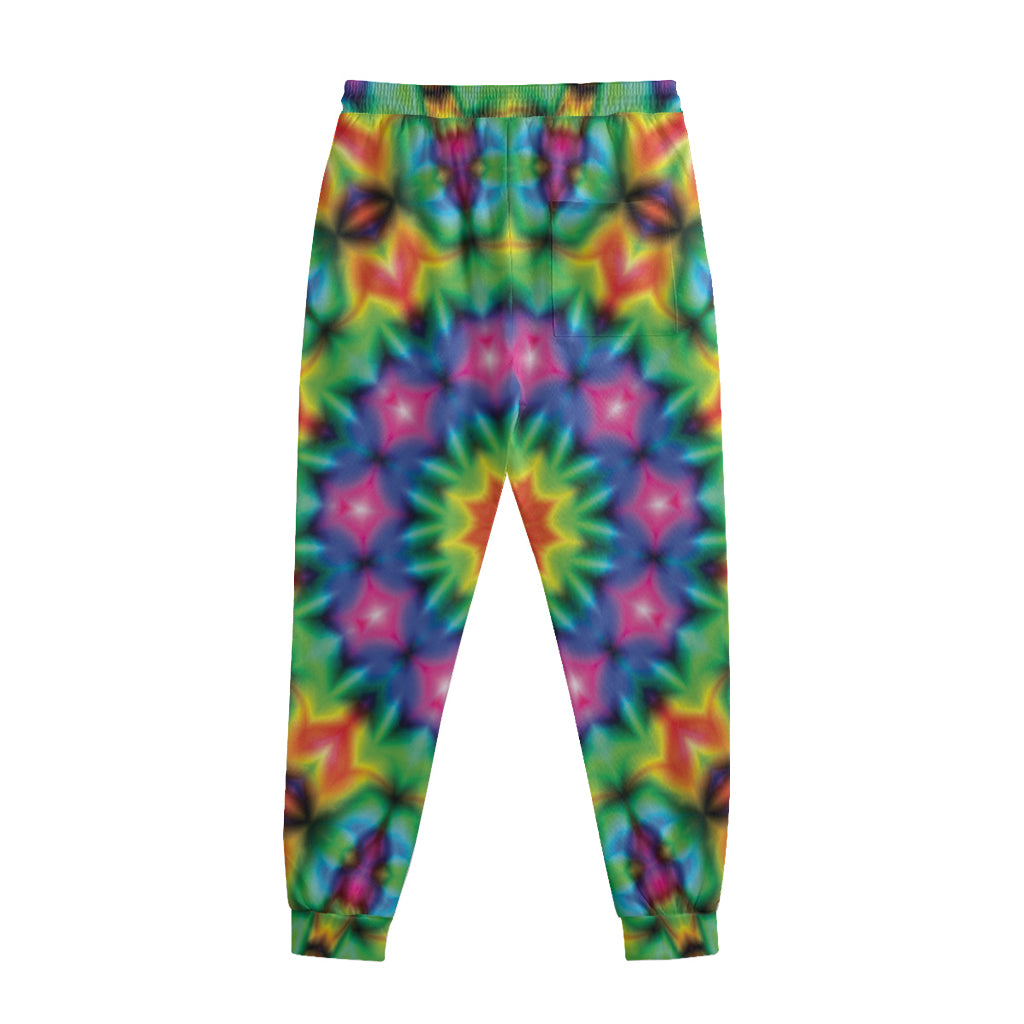 Rainbow Kaleidoscope Print Sweatpants