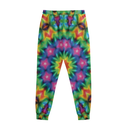 Rainbow Kaleidoscope Print Sweatpants