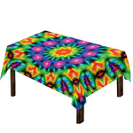 Rainbow Kaleidoscope Print Tablecloth