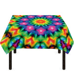 Rainbow Kaleidoscope Print Tablecloth
