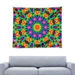 Rainbow Kaleidoscope Print Tapestry