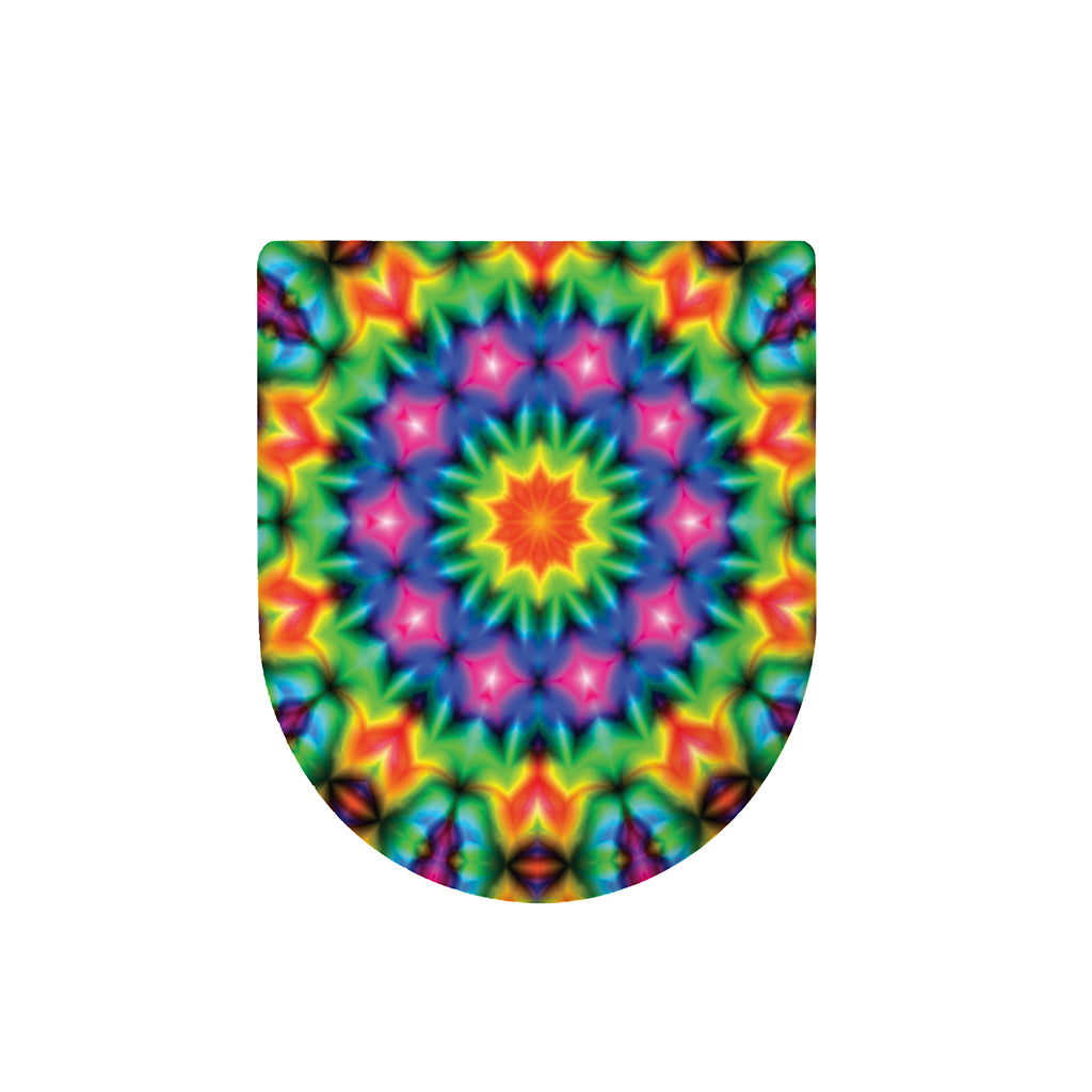 Rainbow Kaleidoscope Print Toilet Lid Cover