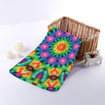 Rainbow Kaleidoscope Print Towel