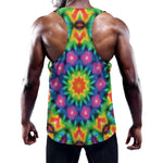 Rainbow Kaleidoscope Print Training Tank Top