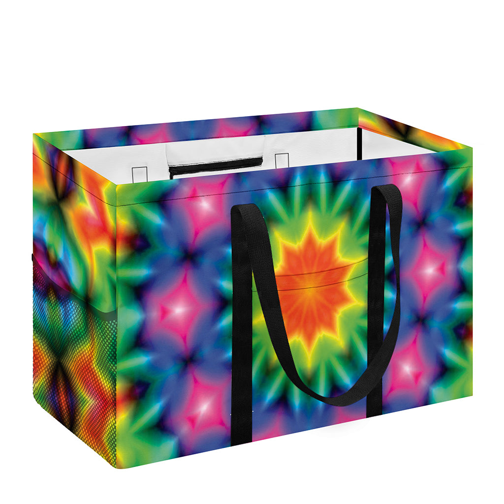 Rainbow Kaleidoscope Print Utility Tote Bag