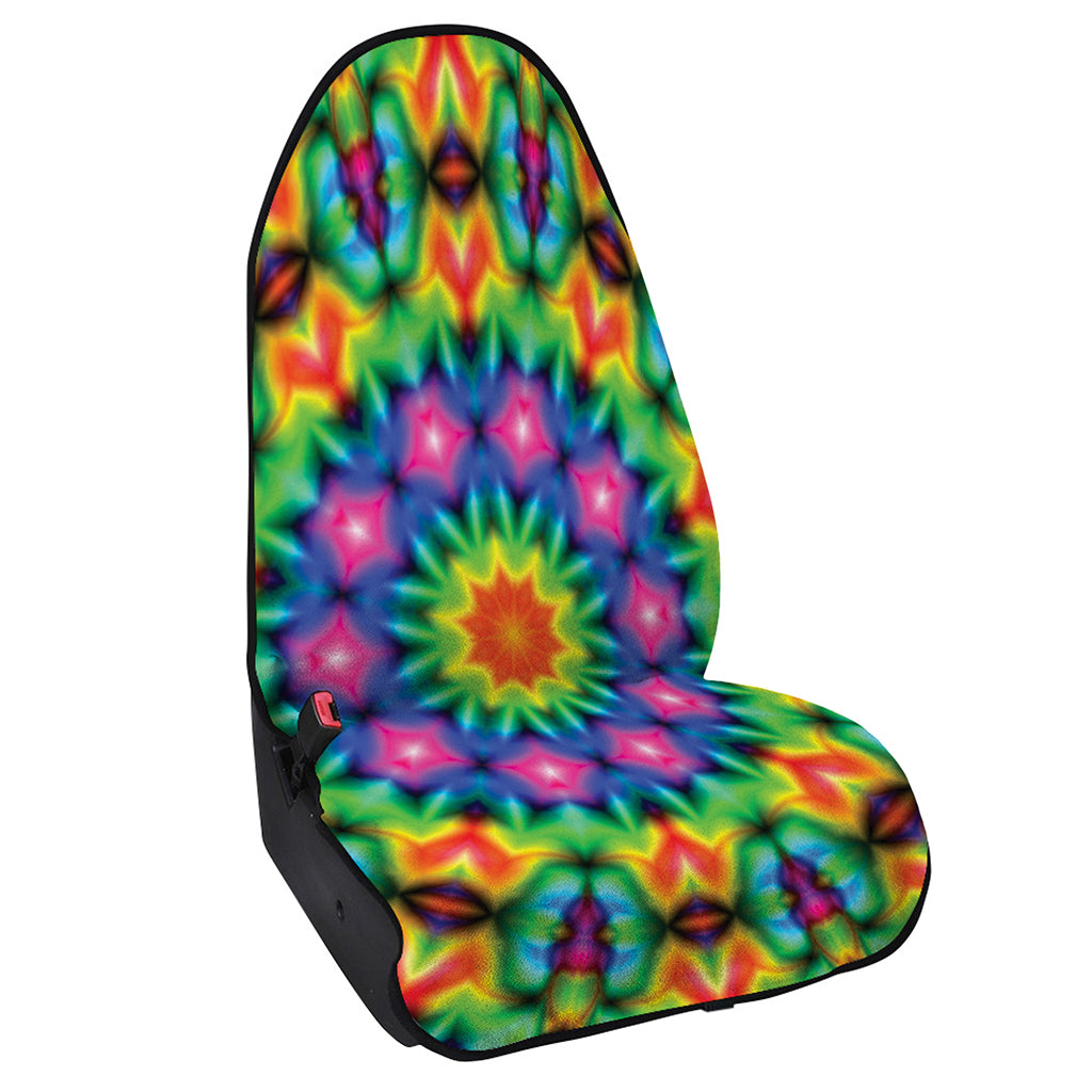 Rainbow Kaleidoscope Print Waterproof Car Seat Cover