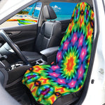 Rainbow Kaleidoscope Print Waterproof Car Seat Cover