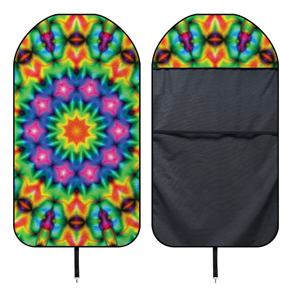 Rainbow Kaleidoscope Print Waterproof Car Seat Cover