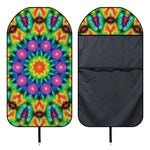 Rainbow Kaleidoscope Print Waterproof Car Seat Cover