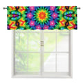 Rainbow Kaleidoscope Print Window Valance