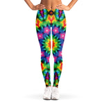 Rainbow Kaleidoscope Print Women's Leggings