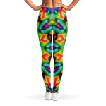 Rainbow Kaleidoscope Print Women's Leggings