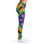 Rainbow Kaleidoscope Print Women's Leggings