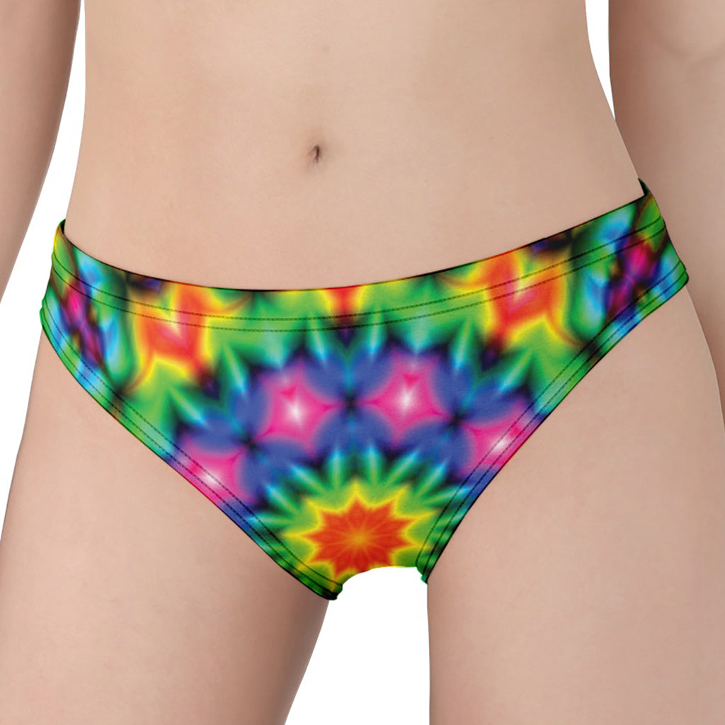 Rainbow Kaleidoscope Print Women's Panties