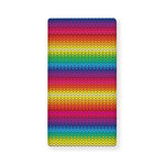 Rainbow Knitted Mexican Pattern Print Baby Crib Sheet