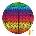 Rainbow Knitted Mexican Pattern Print Basketball