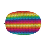 Rainbow Knitted Mexican Pattern Print Car Side Mirror Covers