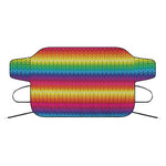 Rainbow Knitted Mexican Pattern Print Car Windshield Snow Cover