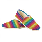 Rainbow Knitted Mexican Pattern Print Casual Shoes