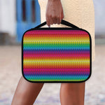 Rainbow Knitted Mexican Pattern Print Classic Bible Case