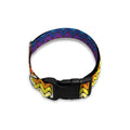 Rainbow Knitted Mexican Pattern Print Dog Collar