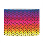 Rainbow Knitted Mexican Pattern Print Drum Lamp Shade