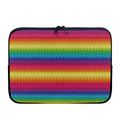 Rainbow Knitted Mexican Pattern Print Laptop Sleeve