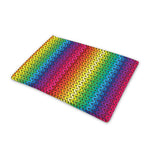 Rainbow Knitted Mexican Pattern Print Pet Cooling Mat Cover