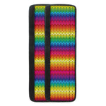 Rainbow Knitted Mexican Pattern Print Refrigerator Handle Covers