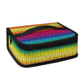 Rainbow Knitted Mexican Pattern Print Small Lunch Bag