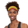 Rainbow Knitted Mexican Pattern Print Sports Headband