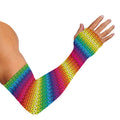 Rainbow Knitted Mexican Pattern Print Sun Protection Arm Sleeves