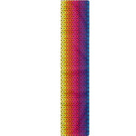 Rainbow Knitted Mexican Pattern Print Table Runner