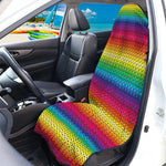 Rainbow Knitted Mexican Pattern Print Waterproof Car Seat Cover
