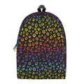 Rainbow Leopard Pattern Print School Backpack