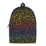 Rainbow Leopard Pattern Print Backpack